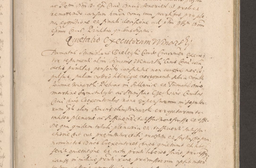 Zdjęcie nr 11 dla obiektu archiwalnego: Acta actorum causarum obligationum institutionum decretorum constitutionum quietationum resignationum cissionum et atiaru obsernationum tam indiciariarum quam extra indiciariarum coram Admodum Reverendo Domino Joanne Zerzynski Canonico Vicario in Spiritualibus et Officiali generali Cracoviensis ad Annum Domini Millesimum Sextentissimum Vigesimum Indictione tertia Pontificatus SSmi D. N. D. Pauli Divina pronidentia Papae V. foeliciter moderni anno ipsins subfelici regimine Diocesis Cracoviensis Illustrissimi ac Reverendissimi D. N. D. Martini Szyszkowski Deigratia Episcopus Cracoviensis Ducis Severiensis in continuantur.