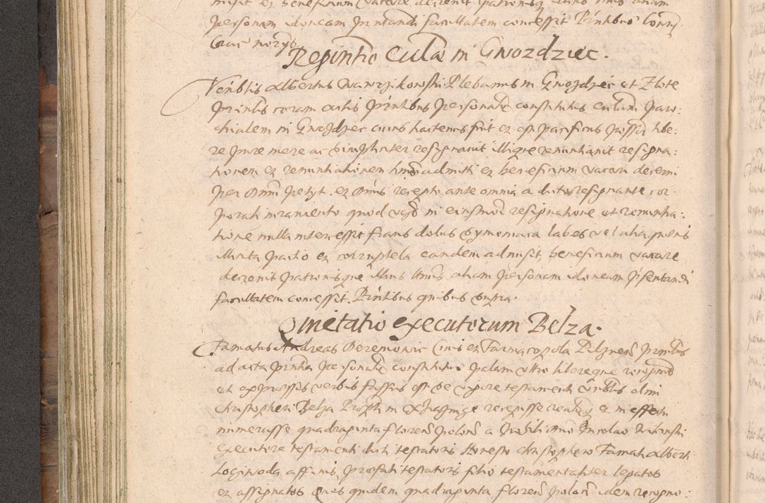 Zdjęcie nr 204 dla obiektu archiwalnego: Acta actorum causarum obligationum institutionum decretorum constitutionum quietationum resignationum cissionum et atiaru obsernationum tam indiciariarum quam extra indiciariarum coram Admodum Reverendo Domino Joanne Zerzynski Canonico Vicario in Spiritualibus et Officiali generali Cracoviensis ad Annum Domini Millesimum Sextentissimum Vigesimum Indictione tertia Pontificatus SSmi D. N. D. Pauli Divina pronidentia Papae V. foeliciter moderni anno ipsins subfelici regimine Diocesis Cracoviensis Illustrissimi ac Reverendissimi D. N. D. Martini Szyszkowski Deigratia Episcopus Cracoviensis Ducis Severiensis in continuantur.