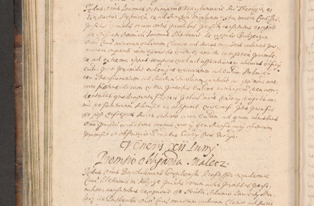 Zdjęcie nr 198 dla obiektu archiwalnego: Acta actorum causarum obligationum institutionum decretorum constitutionum quietationum resignationum cissionum et atiaru obsernationum tam indiciariarum quam extra indiciariarum coram Admodum Reverendo Domino Joanne Zerzynski Canonico Vicario in Spiritualibus et Officiali generali Cracoviensis ad Annum Domini Millesimum Sextentissimum Vigesimum Indictione tertia Pontificatus SSmi D. N. D. Pauli Divina pronidentia Papae V. foeliciter moderni anno ipsins subfelici regimine Diocesis Cracoviensis Illustrissimi ac Reverendissimi D. N. D. Martini Szyszkowski Deigratia Episcopus Cracoviensis Ducis Severiensis in continuantur.