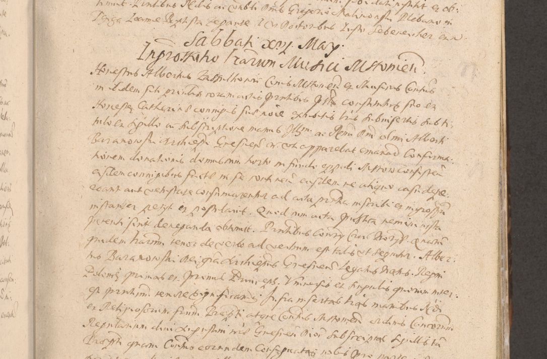 Zdjęcie nr 163 dla obiektu archiwalnego: Acta actorum causarum obligationum institutionum decretorum constitutionum quietationum resignationum cissionum et atiaru obsernationum tam indiciariarum quam extra indiciariarum coram Admodum Reverendo Domino Joanne Zerzynski Canonico Vicario in Spiritualibus et Officiali generali Cracoviensis ad Annum Domini Millesimum Sextentissimum Vigesimum Indictione tertia Pontificatus SSmi D. N. D. Pauli Divina pronidentia Papae V. foeliciter moderni anno ipsins subfelici regimine Diocesis Cracoviensis Illustrissimi ac Reverendissimi D. N. D. Martini Szyszkowski Deigratia Episcopus Cracoviensis Ducis Severiensis in continuantur.