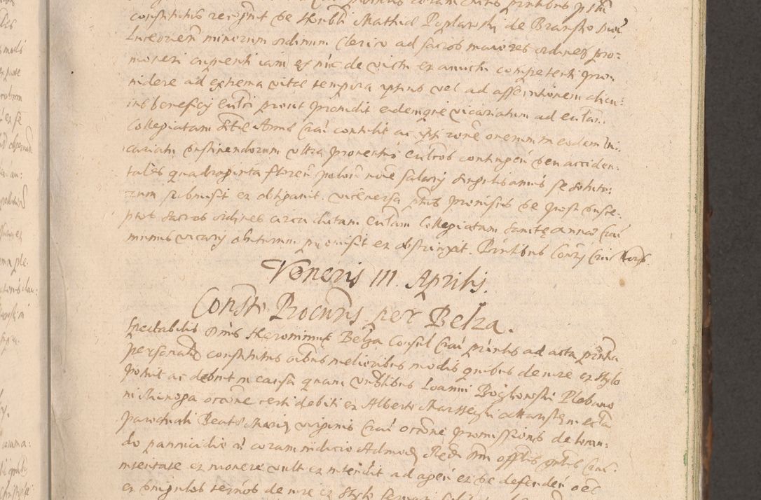 Zdjęcie nr 133 dla obiektu archiwalnego: Acta actorum causarum obligationum institutionum decretorum constitutionum quietationum resignationum cissionum et atiaru obsernationum tam indiciariarum quam extra indiciariarum coram Admodum Reverendo Domino Joanne Zerzynski Canonico Vicario in Spiritualibus et Officiali generali Cracoviensis ad Annum Domini Millesimum Sextentissimum Vigesimum Indictione tertia Pontificatus SSmi D. N. D. Pauli Divina pronidentia Papae V. foeliciter moderni anno ipsins subfelici regimine Diocesis Cracoviensis Illustrissimi ac Reverendissimi D. N. D. Martini Szyszkowski Deigratia Episcopus Cracoviensis Ducis Severiensis in continuantur.