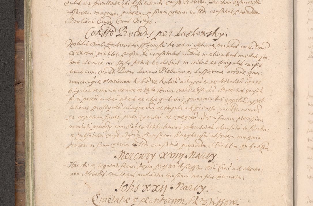 Zdjęcie nr 112 dla obiektu archiwalnego: Acta actorum causarum obligationum institutionum decretorum constitutionum quietationum resignationum cissionum et atiaru obsernationum tam indiciariarum quam extra indiciariarum coram Admodum Reverendo Domino Joanne Zerzynski Canonico Vicario in Spiritualibus et Officiali generali Cracoviensis ad Annum Domini Millesimum Sextentissimum Vigesimum Indictione tertia Pontificatus SSmi D. N. D. Pauli Divina pronidentia Papae V. foeliciter moderni anno ipsins subfelici regimine Diocesis Cracoviensis Illustrissimi ac Reverendissimi D. N. D. Martini Szyszkowski Deigratia Episcopus Cracoviensis Ducis Severiensis in continuantur.