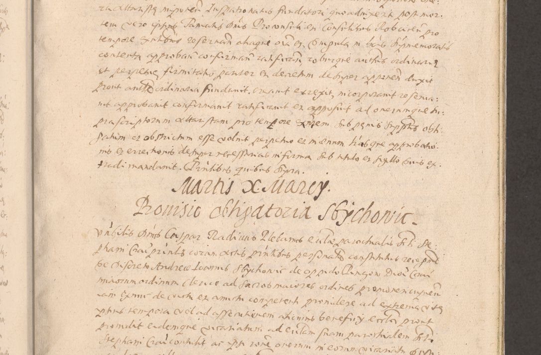 Zdjęcie nr 97 dla obiektu archiwalnego: Acta actorum causarum obligationum institutionum decretorum constitutionum quietationum resignationum cissionum et atiaru obsernationum tam indiciariarum quam extra indiciariarum coram Admodum Reverendo Domino Joanne Zerzynski Canonico Vicario in Spiritualibus et Officiali generali Cracoviensis ad Annum Domini Millesimum Sextentissimum Vigesimum Indictione tertia Pontificatus SSmi D. N. D. Pauli Divina pronidentia Papae V. foeliciter moderni anno ipsins subfelici regimine Diocesis Cracoviensis Illustrissimi ac Reverendissimi D. N. D. Martini Szyszkowski Deigratia Episcopus Cracoviensis Ducis Severiensis in continuantur.