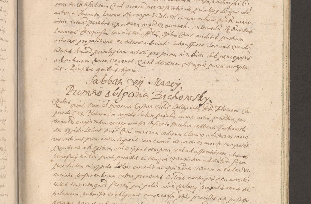 Zdjęcie nr 93 dla obiektu archiwalnego: Acta actorum causarum obligationum institutionum decretorum constitutionum quietationum resignationum cissionum et atiaru obsernationum tam indiciariarum quam extra indiciariarum coram Admodum Reverendo Domino Joanne Zerzynski Canonico Vicario in Spiritualibus et Officiali generali Cracoviensis ad Annum Domini Millesimum Sextentissimum Vigesimum Indictione tertia Pontificatus SSmi D. N. D. Pauli Divina pronidentia Papae V. foeliciter moderni anno ipsins subfelici regimine Diocesis Cracoviensis Illustrissimi ac Reverendissimi D. N. D. Martini Szyszkowski Deigratia Episcopus Cracoviensis Ducis Severiensis in continuantur.