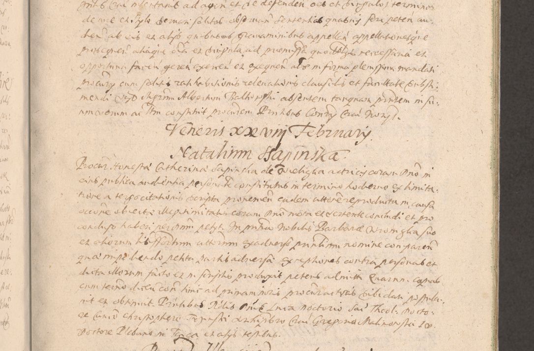 Zdjęcie nr 83 dla obiektu archiwalnego: Acta actorum causarum obligationum institutionum decretorum constitutionum quietationum resignationum cissionum et atiaru obsernationum tam indiciariarum quam extra indiciariarum coram Admodum Reverendo Domino Joanne Zerzynski Canonico Vicario in Spiritualibus et Officiali generali Cracoviensis ad Annum Domini Millesimum Sextentissimum Vigesimum Indictione tertia Pontificatus SSmi D. N. D. Pauli Divina pronidentia Papae V. foeliciter moderni anno ipsins subfelici regimine Diocesis Cracoviensis Illustrissimi ac Reverendissimi D. N. D. Martini Szyszkowski Deigratia Episcopus Cracoviensis Ducis Severiensis in continuantur.