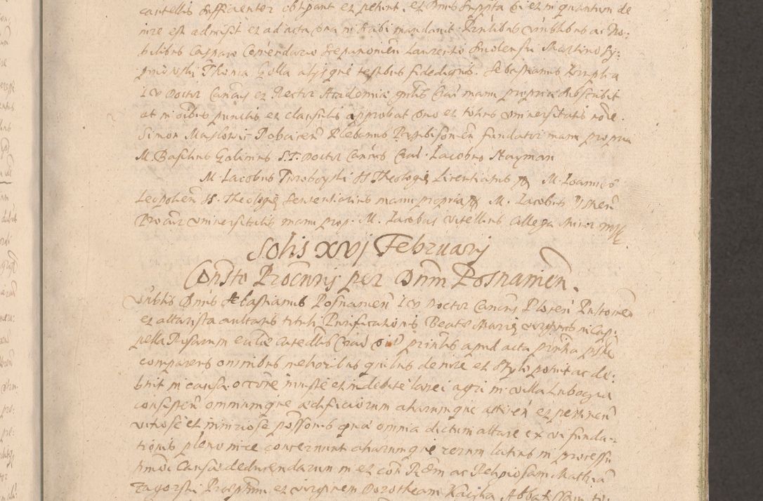 Zdjęcie nr 65 dla obiektu archiwalnego: Acta actorum causarum obligationum institutionum decretorum constitutionum quietationum resignationum cissionum et atiaru obsernationum tam indiciariarum quam extra indiciariarum coram Admodum Reverendo Domino Joanne Zerzynski Canonico Vicario in Spiritualibus et Officiali generali Cracoviensis ad Annum Domini Millesimum Sextentissimum Vigesimum Indictione tertia Pontificatus SSmi D. N. D. Pauli Divina pronidentia Papae V. foeliciter moderni anno ipsins subfelici regimine Diocesis Cracoviensis Illustrissimi ac Reverendissimi D. N. D. Martini Szyszkowski Deigratia Episcopus Cracoviensis Ducis Severiensis in continuantur.
