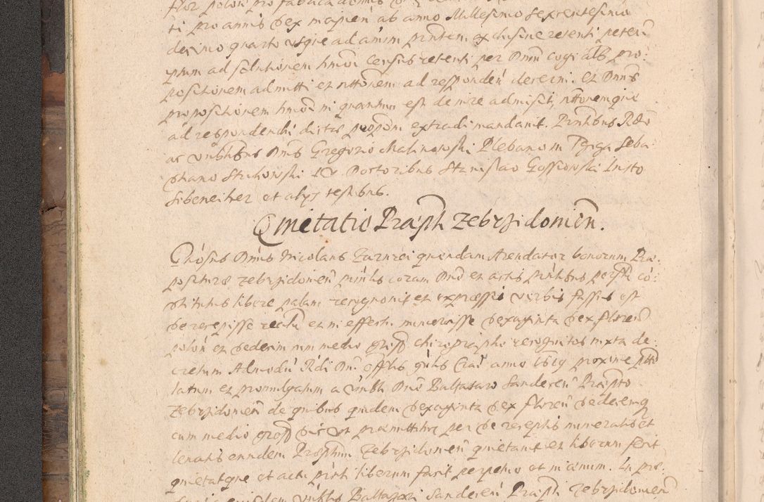 Zdjęcie nr 52 dla obiektu archiwalnego: Acta actorum causarum obligationum institutionum decretorum constitutionum quietationum resignationum cissionum et atiaru obsernationum tam indiciariarum quam extra indiciariarum coram Admodum Reverendo Domino Joanne Zerzynski Canonico Vicario in Spiritualibus et Officiali generali Cracoviensis ad Annum Domini Millesimum Sextentissimum Vigesimum Indictione tertia Pontificatus SSmi D. N. D. Pauli Divina pronidentia Papae V. foeliciter moderni anno ipsins subfelici regimine Diocesis Cracoviensis Illustrissimi ac Reverendissimi D. N. D. Martini Szyszkowski Deigratia Episcopus Cracoviensis Ducis Severiensis in continuantur.