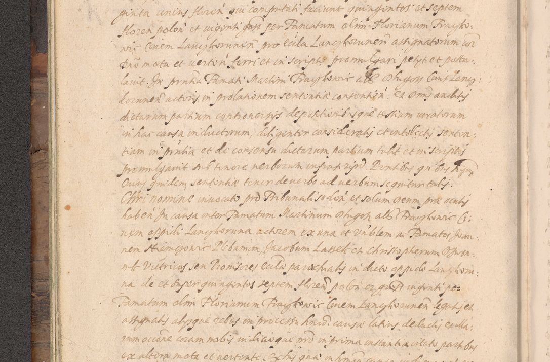 Zdjęcie nr 48 dla obiektu archiwalnego: Acta actorum causarum obligationum institutionum decretorum constitutionum quietationum resignationum cissionum et atiaru obsernationum tam indiciariarum quam extra indiciariarum coram Admodum Reverendo Domino Joanne Zerzynski Canonico Vicario in Spiritualibus et Officiali generali Cracoviensis ad Annum Domini Millesimum Sextentissimum Vigesimum Indictione tertia Pontificatus SSmi D. N. D. Pauli Divina pronidentia Papae V. foeliciter moderni anno ipsins subfelici regimine Diocesis Cracoviensis Illustrissimi ac Reverendissimi D. N. D. Martini Szyszkowski Deigratia Episcopus Cracoviensis Ducis Severiensis in continuantur.