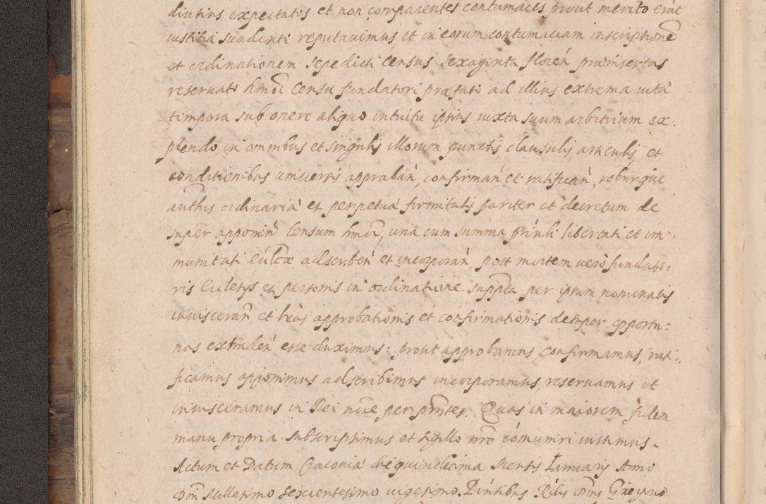 Zdjęcie nr 34 dla obiektu archiwalnego: Acta actorum causarum obligationum institutionum decretorum constitutionum quietationum resignationum cissionum et atiaru obsernationum tam indiciariarum quam extra indiciariarum coram Admodum Reverendo Domino Joanne Zerzynski Canonico Vicario in Spiritualibus et Officiali generali Cracoviensis ad Annum Domini Millesimum Sextentissimum Vigesimum Indictione tertia Pontificatus SSmi D. N. D. Pauli Divina pronidentia Papae V. foeliciter moderni anno ipsins subfelici regimine Diocesis Cracoviensis Illustrissimi ac Reverendissimi D. N. D. Martini Szyszkowski Deigratia Episcopus Cracoviensis Ducis Severiensis in continuantur.