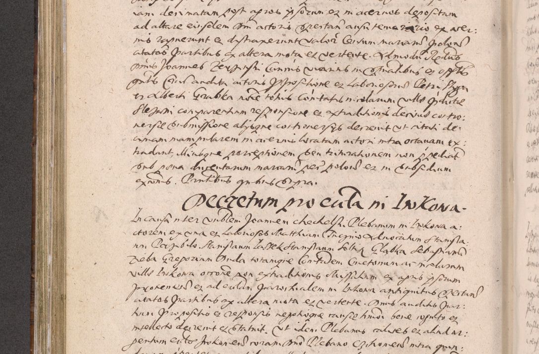 Zdjęcie nr 398 dla obiektu archiwalnego: Acta actorum causarum obligationum institutionum decretorum constitutionum quietationum resignationum cissionum et atiaru obsernationum tam indiciariarum quam extra indiciariarum coram Admodum Reverendo Domino Joanne Zerzynski Canonico Vicario in Spiritualibus et Officiali generali Cracoviensis ad Annum Domini Millesimum Sextentissimum Vigesimum Indictione tertia Pontificatus SSmi D. N. D. Pauli Divina pronidentia Papae V. foeliciter moderni anno ipsins subfelici regimine Diocesis Cracoviensis Illustrissimi ac Reverendissimi D. N. D. Martini Szyszkowski Deigratia Episcopus Cracoviensis Ducis Severiensis in continuantur.