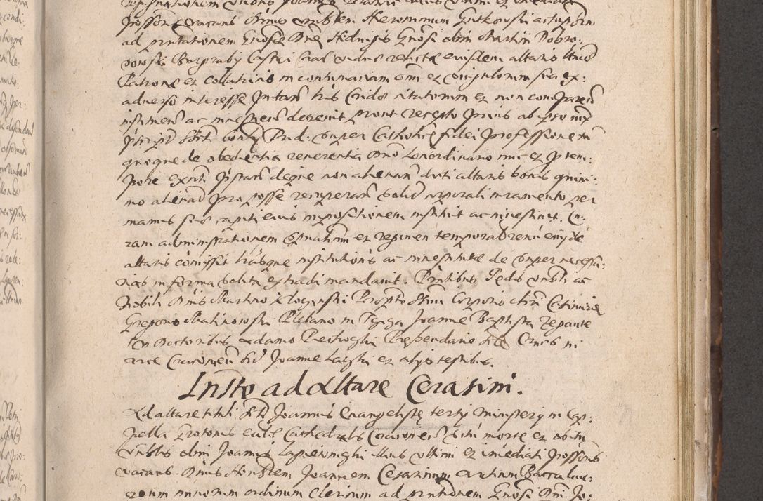 Zdjęcie nr 397 dla obiektu archiwalnego: Acta actorum causarum obligationum institutionum decretorum constitutionum quietationum resignationum cissionum et atiaru obsernationum tam indiciariarum quam extra indiciariarum coram Admodum Reverendo Domino Joanne Zerzynski Canonico Vicario in Spiritualibus et Officiali generali Cracoviensis ad Annum Domini Millesimum Sextentissimum Vigesimum Indictione tertia Pontificatus SSmi D. N. D. Pauli Divina pronidentia Papae V. foeliciter moderni anno ipsins subfelici regimine Diocesis Cracoviensis Illustrissimi ac Reverendissimi D. N. D. Martini Szyszkowski Deigratia Episcopus Cracoviensis Ducis Severiensis in continuantur.