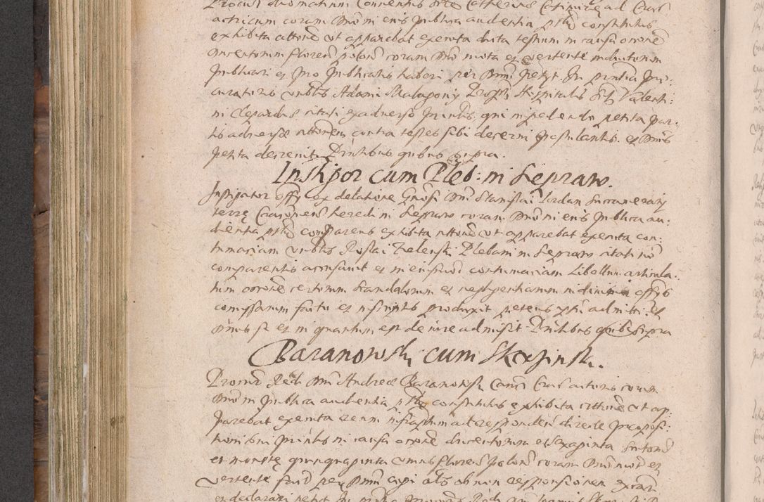 Zdjęcie nr 380 dla obiektu archiwalnego: Acta actorum causarum obligationum institutionum decretorum constitutionum quietationum resignationum cissionum et atiaru obsernationum tam indiciariarum quam extra indiciariarum coram Admodum Reverendo Domino Joanne Zerzynski Canonico Vicario in Spiritualibus et Officiali generali Cracoviensis ad Annum Domini Millesimum Sextentissimum Vigesimum Indictione tertia Pontificatus SSmi D. N. D. Pauli Divina pronidentia Papae V. foeliciter moderni anno ipsins subfelici regimine Diocesis Cracoviensis Illustrissimi ac Reverendissimi D. N. D. Martini Szyszkowski Deigratia Episcopus Cracoviensis Ducis Severiensis in continuantur.