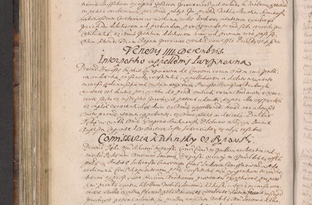 Zdjęcie nr 372 dla obiektu archiwalnego: Acta actorum causarum obligationum institutionum decretorum constitutionum quietationum resignationum cissionum et atiaru obsernationum tam indiciariarum quam extra indiciariarum coram Admodum Reverendo Domino Joanne Zerzynski Canonico Vicario in Spiritualibus et Officiali generali Cracoviensis ad Annum Domini Millesimum Sextentissimum Vigesimum Indictione tertia Pontificatus SSmi D. N. D. Pauli Divina pronidentia Papae V. foeliciter moderni anno ipsins subfelici regimine Diocesis Cracoviensis Illustrissimi ac Reverendissimi D. N. D. Martini Szyszkowski Deigratia Episcopus Cracoviensis Ducis Severiensis in continuantur.