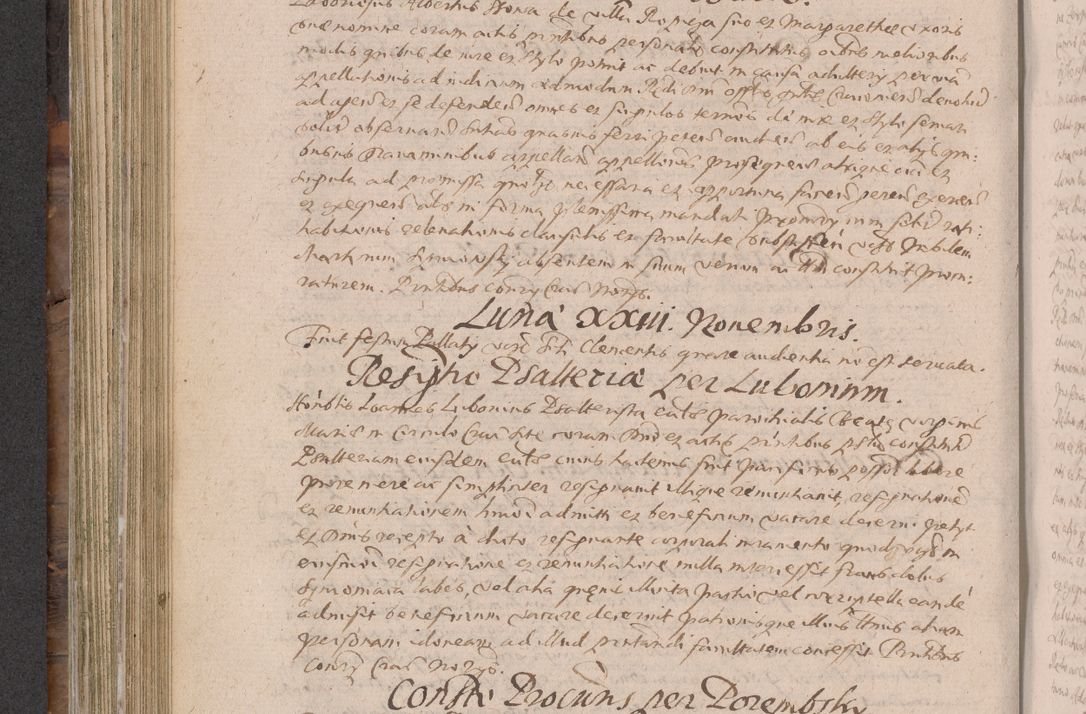 Zdjęcie nr 364 dla obiektu archiwalnego: Acta actorum causarum obligationum institutionum decretorum constitutionum quietationum resignationum cissionum et atiaru obsernationum tam indiciariarum quam extra indiciariarum coram Admodum Reverendo Domino Joanne Zerzynski Canonico Vicario in Spiritualibus et Officiali generali Cracoviensis ad Annum Domini Millesimum Sextentissimum Vigesimum Indictione tertia Pontificatus SSmi D. N. D. Pauli Divina pronidentia Papae V. foeliciter moderni anno ipsins subfelici regimine Diocesis Cracoviensis Illustrissimi ac Reverendissimi D. N. D. Martini Szyszkowski Deigratia Episcopus Cracoviensis Ducis Severiensis in continuantur.