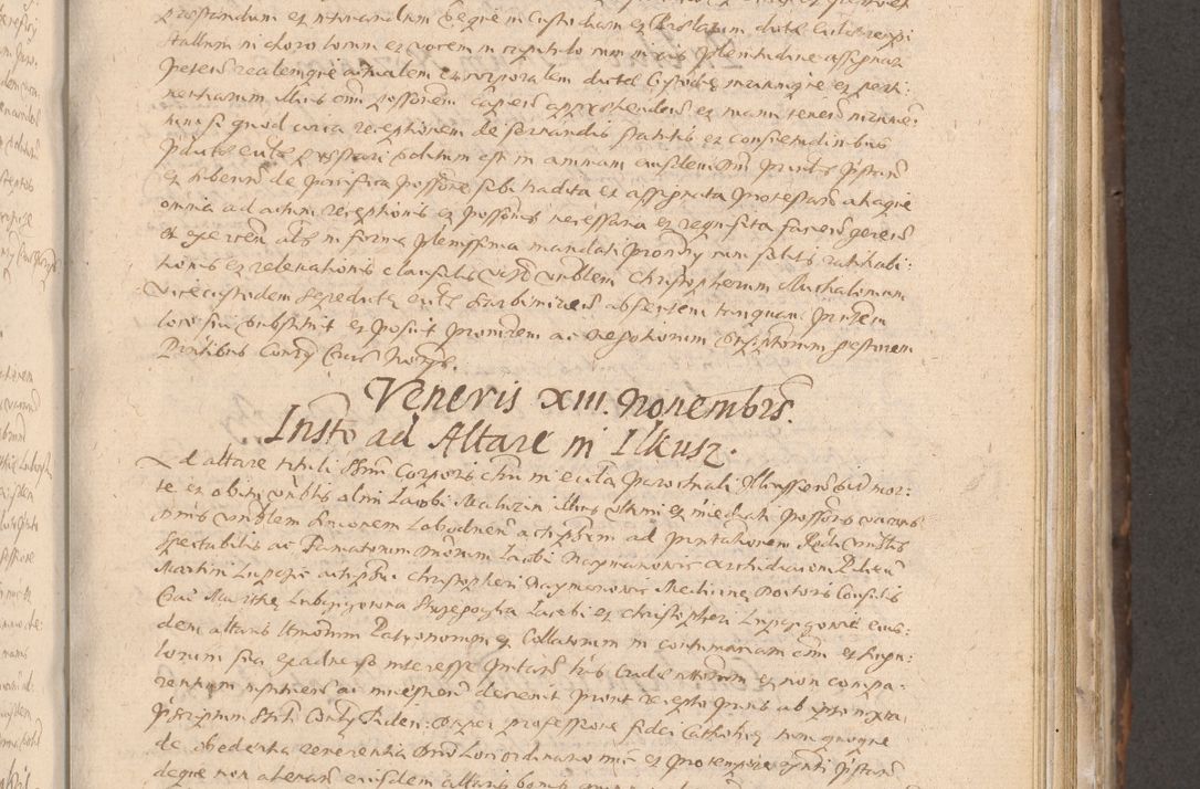 Zdjęcie nr 351 dla obiektu archiwalnego: Acta actorum causarum obligationum institutionum decretorum constitutionum quietationum resignationum cissionum et atiaru obsernationum tam indiciariarum quam extra indiciariarum coram Admodum Reverendo Domino Joanne Zerzynski Canonico Vicario in Spiritualibus et Officiali generali Cracoviensis ad Annum Domini Millesimum Sextentissimum Vigesimum Indictione tertia Pontificatus SSmi D. N. D. Pauli Divina pronidentia Papae V. foeliciter moderni anno ipsins subfelici regimine Diocesis Cracoviensis Illustrissimi ac Reverendissimi D. N. D. Martini Szyszkowski Deigratia Episcopus Cracoviensis Ducis Severiensis in continuantur.
