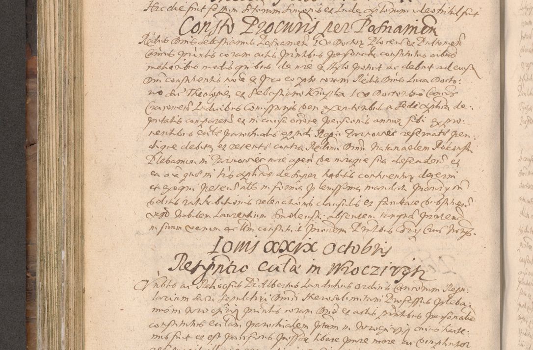 Zdjęcie nr 340 dla obiektu archiwalnego: Acta actorum causarum obligationum institutionum decretorum constitutionum quietationum resignationum cissionum et atiaru obsernationum tam indiciariarum quam extra indiciariarum coram Admodum Reverendo Domino Joanne Zerzynski Canonico Vicario in Spiritualibus et Officiali generali Cracoviensis ad Annum Domini Millesimum Sextentissimum Vigesimum Indictione tertia Pontificatus SSmi D. N. D. Pauli Divina pronidentia Papae V. foeliciter moderni anno ipsins subfelici regimine Diocesis Cracoviensis Illustrissimi ac Reverendissimi D. N. D. Martini Szyszkowski Deigratia Episcopus Cracoviensis Ducis Severiensis in continuantur.