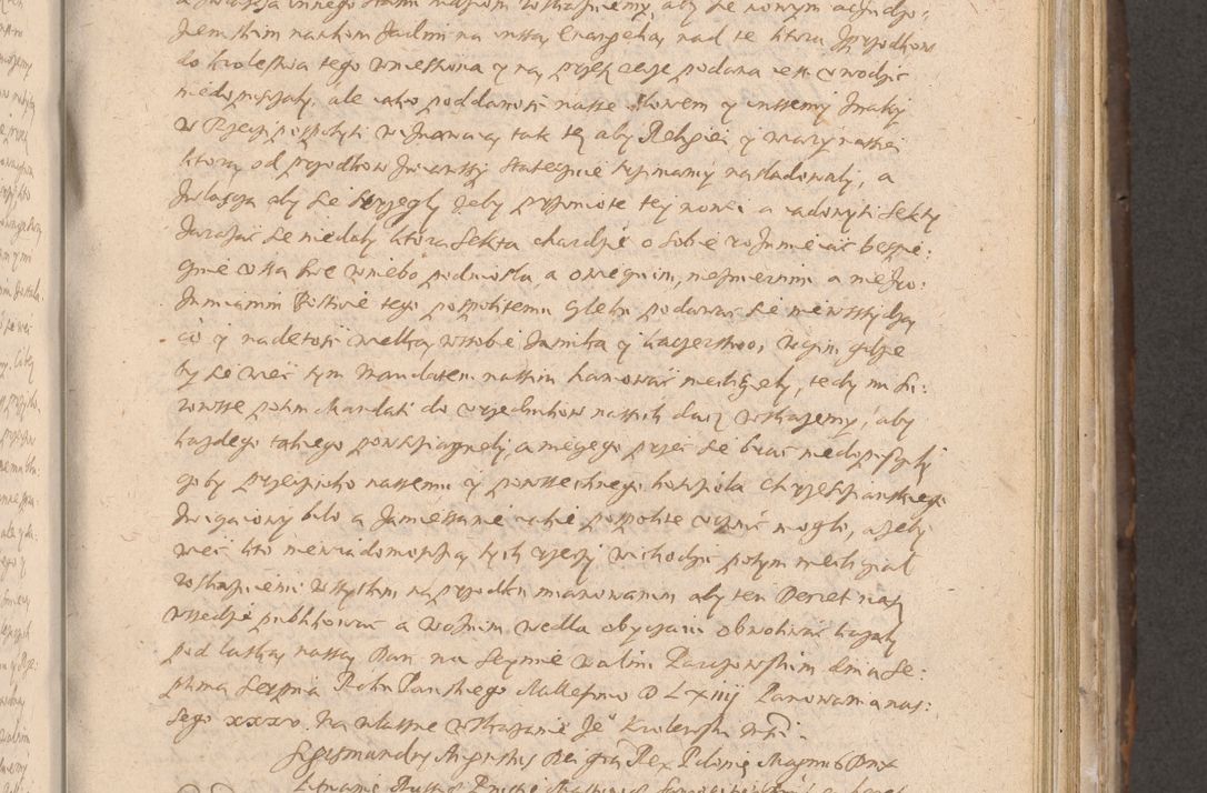 Zdjęcie nr 313 dla obiektu archiwalnego: Acta actorum causarum obligationum institutionum decretorum constitutionum quietationum resignationum cissionum et atiaru obsernationum tam indiciariarum quam extra indiciariarum coram Admodum Reverendo Domino Joanne Zerzynski Canonico Vicario in Spiritualibus et Officiali generali Cracoviensis ad Annum Domini Millesimum Sextentissimum Vigesimum Indictione tertia Pontificatus SSmi D. N. D. Pauli Divina pronidentia Papae V. foeliciter moderni anno ipsins subfelici regimine Diocesis Cracoviensis Illustrissimi ac Reverendissimi D. N. D. Martini Szyszkowski Deigratia Episcopus Cracoviensis Ducis Severiensis in continuantur.