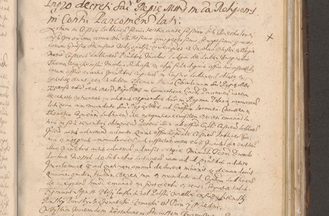 Zdjęcie nr 311 dla obiektu archiwalnego: Acta actorum causarum obligationum institutionum decretorum constitutionum quietationum resignationum cissionum et atiaru obsernationum tam indiciariarum quam extra indiciariarum coram Admodum Reverendo Domino Joanne Zerzynski Canonico Vicario in Spiritualibus et Officiali generali Cracoviensis ad Annum Domini Millesimum Sextentissimum Vigesimum Indictione tertia Pontificatus SSmi D. N. D. Pauli Divina pronidentia Papae V. foeliciter moderni anno ipsins subfelici regimine Diocesis Cracoviensis Illustrissimi ac Reverendissimi D. N. D. Martini Szyszkowski Deigratia Episcopus Cracoviensis Ducis Severiensis in continuantur.