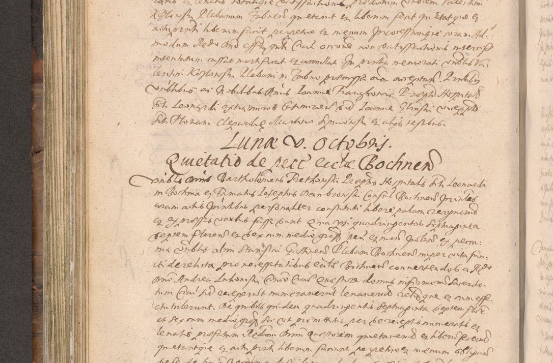 Zdjęcie nr 308 dla obiektu archiwalnego: Acta actorum causarum obligationum institutionum decretorum constitutionum quietationum resignationum cissionum et atiaru obsernationum tam indiciariarum quam extra indiciariarum coram Admodum Reverendo Domino Joanne Zerzynski Canonico Vicario in Spiritualibus et Officiali generali Cracoviensis ad Annum Domini Millesimum Sextentissimum Vigesimum Indictione tertia Pontificatus SSmi D. N. D. Pauli Divina pronidentia Papae V. foeliciter moderni anno ipsins subfelici regimine Diocesis Cracoviensis Illustrissimi ac Reverendissimi D. N. D. Martini Szyszkowski Deigratia Episcopus Cracoviensis Ducis Severiensis in continuantur.