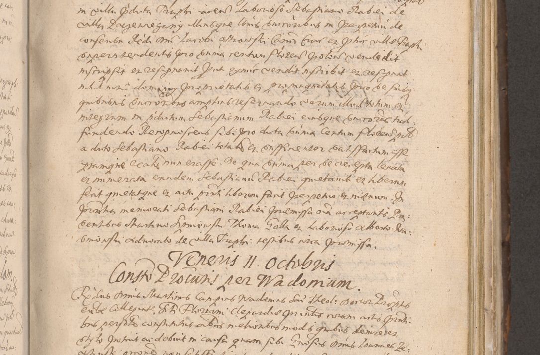 Zdjęcie nr 301 dla obiektu archiwalnego: Acta actorum causarum obligationum institutionum decretorum constitutionum quietationum resignationum cissionum et atiaru obsernationum tam indiciariarum quam extra indiciariarum coram Admodum Reverendo Domino Joanne Zerzynski Canonico Vicario in Spiritualibus et Officiali generali Cracoviensis ad Annum Domini Millesimum Sextentissimum Vigesimum Indictione tertia Pontificatus SSmi D. N. D. Pauli Divina pronidentia Papae V. foeliciter moderni anno ipsins subfelici regimine Diocesis Cracoviensis Illustrissimi ac Reverendissimi D. N. D. Martini Szyszkowski Deigratia Episcopus Cracoviensis Ducis Severiensis in continuantur.