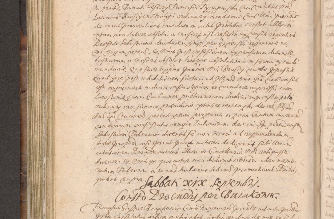 Zdjęcie nr 294 dla obiektu archiwalnego: Acta actorum causarum obligationum institutionum decretorum constitutionum quietationum resignationum cissionum et atiaru obsernationum tam indiciariarum quam extra indiciariarum coram Admodum Reverendo Domino Joanne Zerzynski Canonico Vicario in Spiritualibus et Officiali generali Cracoviensis ad Annum Domini Millesimum Sextentissimum Vigesimum Indictione tertia Pontificatus SSmi D. N. D. Pauli Divina pronidentia Papae V. foeliciter moderni anno ipsins subfelici regimine Diocesis Cracoviensis Illustrissimi ac Reverendissimi D. N. D. Martini Szyszkowski Deigratia Episcopus Cracoviensis Ducis Severiensis in continuantur.