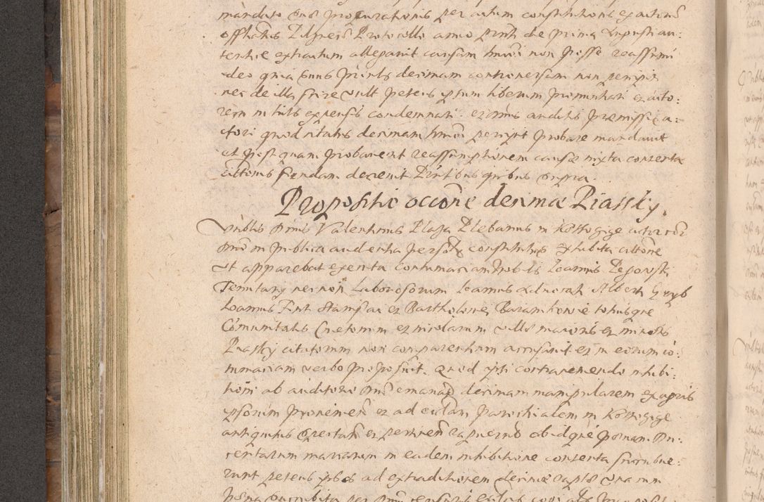 Zdjęcie nr 290 dla obiektu archiwalnego: Acta actorum causarum obligationum institutionum decretorum constitutionum quietationum resignationum cissionum et atiaru obsernationum tam indiciariarum quam extra indiciariarum coram Admodum Reverendo Domino Joanne Zerzynski Canonico Vicario in Spiritualibus et Officiali generali Cracoviensis ad Annum Domini Millesimum Sextentissimum Vigesimum Indictione tertia Pontificatus SSmi D. N. D. Pauli Divina pronidentia Papae V. foeliciter moderni anno ipsins subfelici regimine Diocesis Cracoviensis Illustrissimi ac Reverendissimi D. N. D. Martini Szyszkowski Deigratia Episcopus Cracoviensis Ducis Severiensis in continuantur.