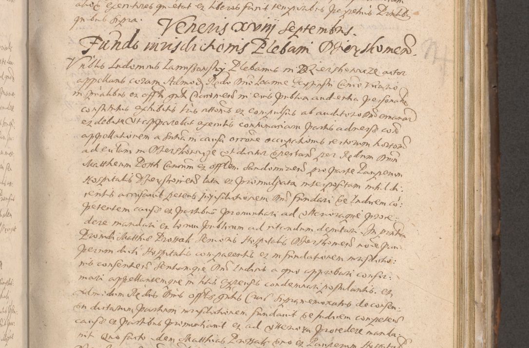 Zdjęcie nr 287 dla obiektu archiwalnego: Acta actorum causarum obligationum institutionum decretorum constitutionum quietationum resignationum cissionum et atiaru obsernationum tam indiciariarum quam extra indiciariarum coram Admodum Reverendo Domino Joanne Zerzynski Canonico Vicario in Spiritualibus et Officiali generali Cracoviensis ad Annum Domini Millesimum Sextentissimum Vigesimum Indictione tertia Pontificatus SSmi D. N. D. Pauli Divina pronidentia Papae V. foeliciter moderni anno ipsins subfelici regimine Diocesis Cracoviensis Illustrissimi ac Reverendissimi D. N. D. Martini Szyszkowski Deigratia Episcopus Cracoviensis Ducis Severiensis in continuantur.