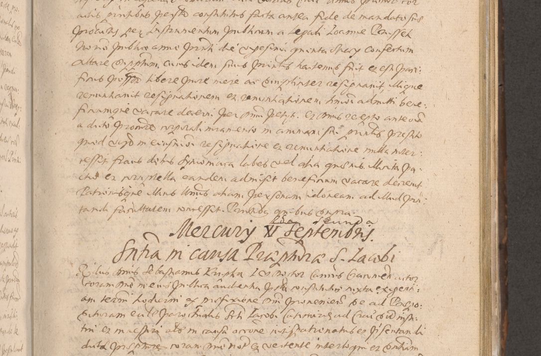 Zdjęcie nr 267 dla obiektu archiwalnego: Acta actorum causarum obligationum institutionum decretorum constitutionum quietationum resignationum cissionum et atiaru obsernationum tam indiciariarum quam extra indiciariarum coram Admodum Reverendo Domino Joanne Zerzynski Canonico Vicario in Spiritualibus et Officiali generali Cracoviensis ad Annum Domini Millesimum Sextentissimum Vigesimum Indictione tertia Pontificatus SSmi D. N. D. Pauli Divina pronidentia Papae V. foeliciter moderni anno ipsins subfelici regimine Diocesis Cracoviensis Illustrissimi ac Reverendissimi D. N. D. Martini Szyszkowski Deigratia Episcopus Cracoviensis Ducis Severiensis in continuantur.