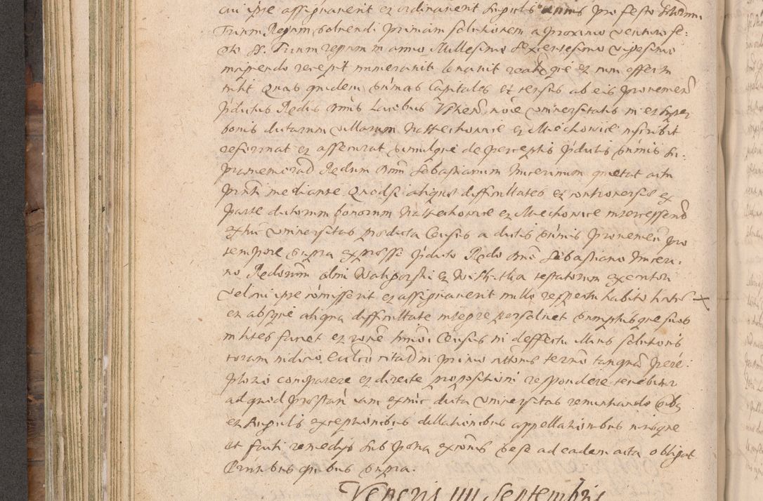 Zdjęcie nr 272 dla obiektu archiwalnego: Acta actorum causarum obligationum institutionum decretorum constitutionum quietationum resignationum cissionum et atiaru obsernationum tam indiciariarum quam extra indiciariarum coram Admodum Reverendo Domino Joanne Zerzynski Canonico Vicario in Spiritualibus et Officiali generali Cracoviensis ad Annum Domini Millesimum Sextentissimum Vigesimum Indictione tertia Pontificatus SSmi D. N. D. Pauli Divina pronidentia Papae V. foeliciter moderni anno ipsins subfelici regimine Diocesis Cracoviensis Illustrissimi ac Reverendissimi D. N. D. Martini Szyszkowski Deigratia Episcopus Cracoviensis Ducis Severiensis in continuantur.