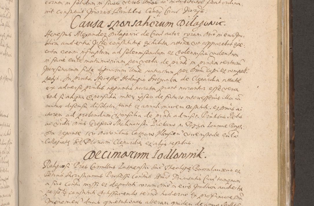 Zdjęcie nr 263 dla obiektu archiwalnego: Acta actorum causarum obligationum institutionum decretorum constitutionum quietationum resignationum cissionum et atiaru obsernationum tam indiciariarum quam extra indiciariarum coram Admodum Reverendo Domino Joanne Zerzynski Canonico Vicario in Spiritualibus et Officiali generali Cracoviensis ad Annum Domini Millesimum Sextentissimum Vigesimum Indictione tertia Pontificatus SSmi D. N. D. Pauli Divina pronidentia Papae V. foeliciter moderni anno ipsins subfelici regimine Diocesis Cracoviensis Illustrissimi ac Reverendissimi D. N. D. Martini Szyszkowski Deigratia Episcopus Cracoviensis Ducis Severiensis in continuantur.