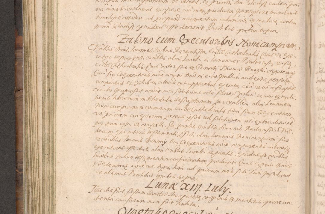 Zdjęcie nr 230 dla obiektu archiwalnego: Acta actorum causarum obligationum institutionum decretorum constitutionum quietationum resignationum cissionum et atiaru obsernationum tam indiciariarum quam extra indiciariarum coram Admodum Reverendo Domino Joanne Zerzynski Canonico Vicario in Spiritualibus et Officiali generali Cracoviensis ad Annum Domini Millesimum Sextentissimum Vigesimum Indictione tertia Pontificatus SSmi D. N. D. Pauli Divina pronidentia Papae V. foeliciter moderni anno ipsins subfelici regimine Diocesis Cracoviensis Illustrissimi ac Reverendissimi D. N. D. Martini Szyszkowski Deigratia Episcopus Cracoviensis Ducis Severiensis in continuantur.
