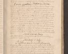Zdjęcie nr 209 dla obiektu archiwalnego: Acta actorum causarum obligationum institutionum decretorum constitutionum quietationum resignationum cissionum et atiaru obsernationum tam indiciariarum quam extra indiciariarum coram Admodum Reverendo Domino Joanne Zerzynski Canonico Vicario in Spiritualibus et Officiali generali Cracoviensis ad Annum Domini Millesimum Sextentissimum Vigesimum Indictione tertia Pontificatus SSmi D. N. D. Pauli Divina pronidentia Papae V. foeliciter moderni anno ipsins subfelici regimine Diocesis Cracoviensis Illustrissimi ac Reverendissimi D. N. D. Martini Szyszkowski Deigratia Episcopus Cracoviensis Ducis Severiensis in continuantur.