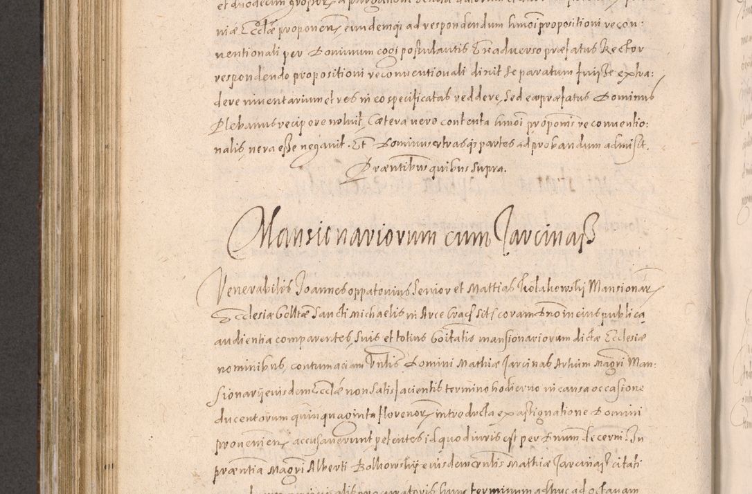 Zdjęcie nr 600 dla obiektu archiwalnego: Acta actorum causarum obligationum institutionum decretorum constitutionum quietationum resignationum cissionum et atiaru obsernationum tam indiciariarum quam extra indiciariarum coram Admodum Reverendo Domino Joanne Zerzynski Canonico Vicario in Spiritualibus et Officiali generali Cracoviensis ad Annum Domini Millesimum Sextentissimum Vigesimum Indictione tertia Pontificatus SSmi D. N. D. Pauli Divina pronidentia Papae V. foeliciter moderni anno ipsins subfelici regimine Diocesis Cracoviensis Illustrissimi ac Reverendissimi D. N. D. Martini Szyszkowski Deigratia Episcopus Cracoviensis Ducis Severiensis in continuantur.