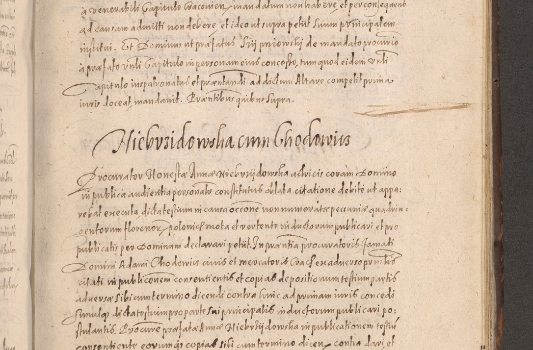Zdjęcie nr 589 dla obiektu archiwalnego: Acta actorum causarum obligationum institutionum decretorum constitutionum quietationum resignationum cissionum et atiaru obsernationum tam indiciariarum quam extra indiciariarum coram Admodum Reverendo Domino Joanne Zerzynski Canonico Vicario in Spiritualibus et Officiali generali Cracoviensis ad Annum Domini Millesimum Sextentissimum Vigesimum Indictione tertia Pontificatus SSmi D. N. D. Pauli Divina pronidentia Papae V. foeliciter moderni anno ipsins subfelici regimine Diocesis Cracoviensis Illustrissimi ac Reverendissimi D. N. D. Martini Szyszkowski Deigratia Episcopus Cracoviensis Ducis Severiensis in continuantur.
