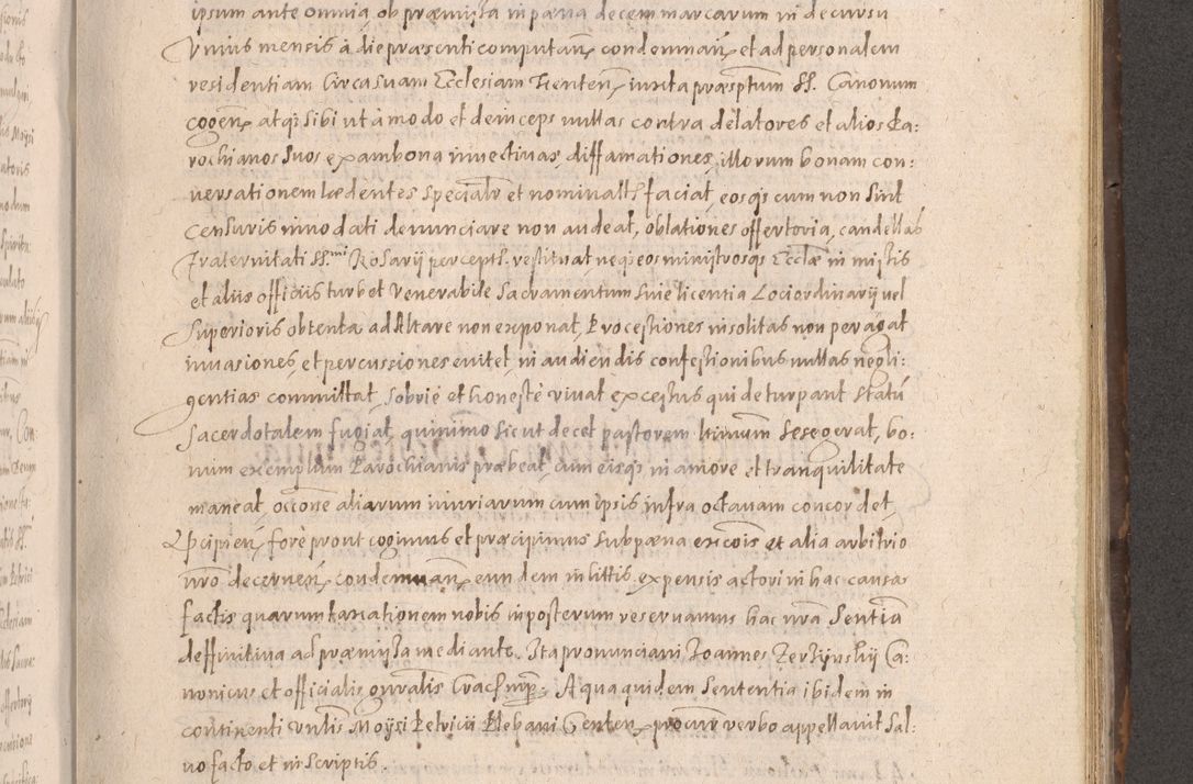 Zdjęcie nr 553 dla obiektu archiwalnego: Acta actorum causarum obligationum institutionum decretorum constitutionum quietationum resignationum cissionum et atiaru obsernationum tam indiciariarum quam extra indiciariarum coram Admodum Reverendo Domino Joanne Zerzynski Canonico Vicario in Spiritualibus et Officiali generali Cracoviensis ad Annum Domini Millesimum Sextentissimum Vigesimum Indictione tertia Pontificatus SSmi D. N. D. Pauli Divina pronidentia Papae V. foeliciter moderni anno ipsins subfelici regimine Diocesis Cracoviensis Illustrissimi ac Reverendissimi D. N. D. Martini Szyszkowski Deigratia Episcopus Cracoviensis Ducis Severiensis in continuantur.