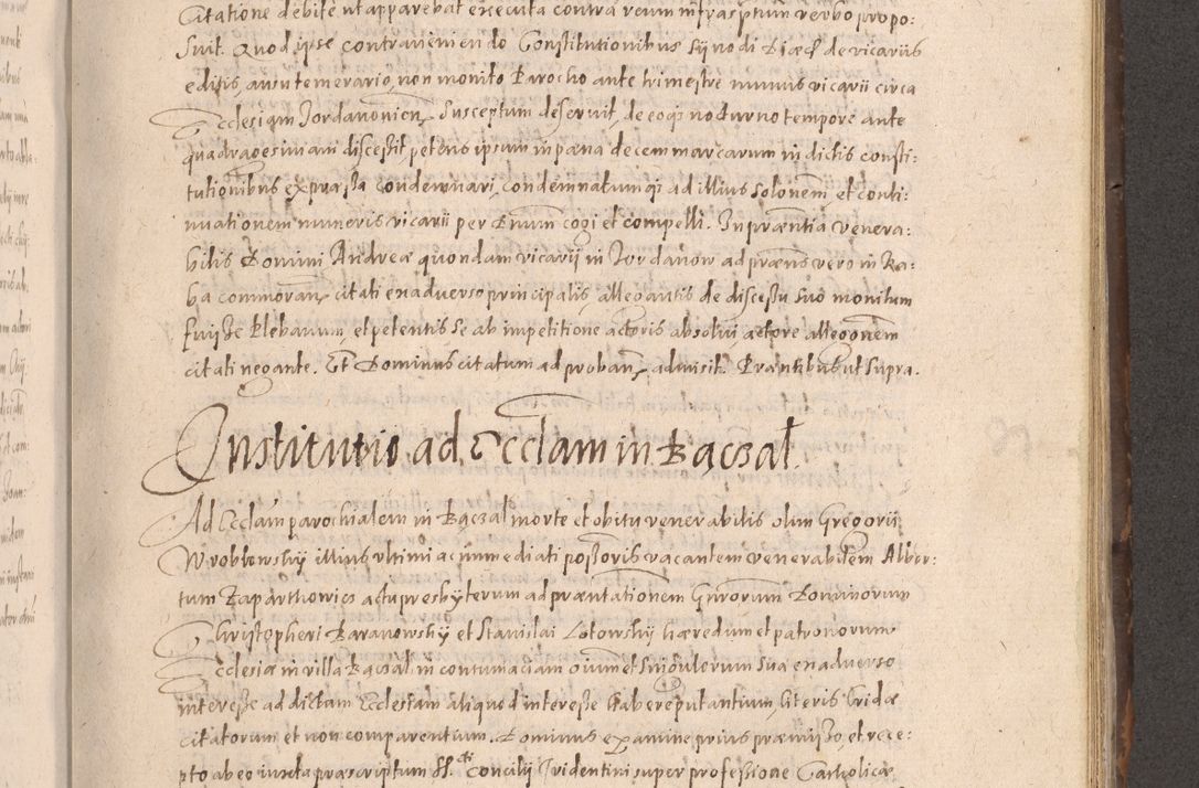 Zdjęcie nr 551 dla obiektu archiwalnego: Acta actorum causarum obligationum institutionum decretorum constitutionum quietationum resignationum cissionum et atiaru obsernationum tam indiciariarum quam extra indiciariarum coram Admodum Reverendo Domino Joanne Zerzynski Canonico Vicario in Spiritualibus et Officiali generali Cracoviensis ad Annum Domini Millesimum Sextentissimum Vigesimum Indictione tertia Pontificatus SSmi D. N. D. Pauli Divina pronidentia Papae V. foeliciter moderni anno ipsins subfelici regimine Diocesis Cracoviensis Illustrissimi ac Reverendissimi D. N. D. Martini Szyszkowski Deigratia Episcopus Cracoviensis Ducis Severiensis in continuantur.