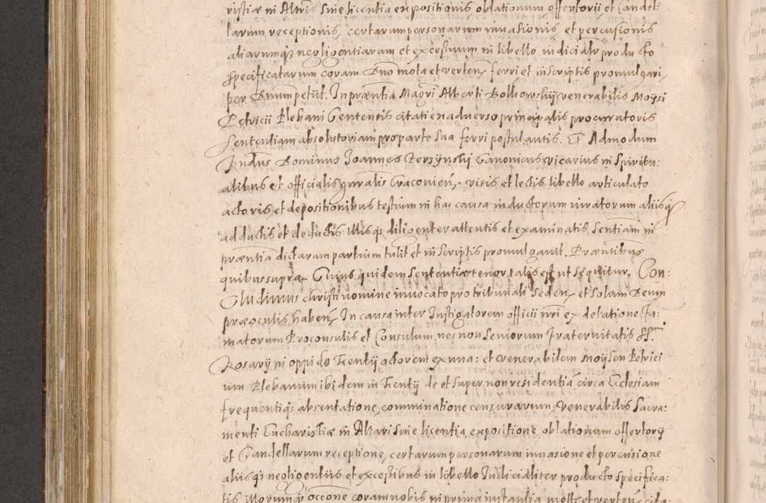 Zdjęcie nr 552 dla obiektu archiwalnego: Acta actorum causarum obligationum institutionum decretorum constitutionum quietationum resignationum cissionum et atiaru obsernationum tam indiciariarum quam extra indiciariarum coram Admodum Reverendo Domino Joanne Zerzynski Canonico Vicario in Spiritualibus et Officiali generali Cracoviensis ad Annum Domini Millesimum Sextentissimum Vigesimum Indictione tertia Pontificatus SSmi D. N. D. Pauli Divina pronidentia Papae V. foeliciter moderni anno ipsins subfelici regimine Diocesis Cracoviensis Illustrissimi ac Reverendissimi D. N. D. Martini Szyszkowski Deigratia Episcopus Cracoviensis Ducis Severiensis in continuantur.