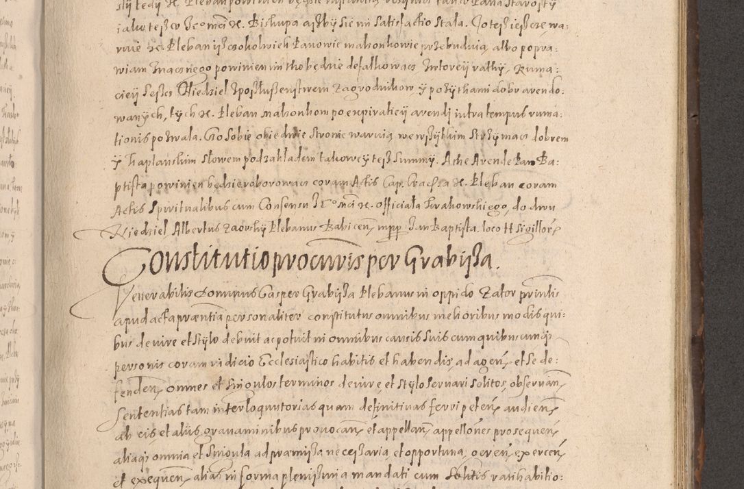 Zdjęcie nr 547 dla obiektu archiwalnego: Acta actorum causarum obligationum institutionum decretorum constitutionum quietationum resignationum cissionum et atiaru obsernationum tam indiciariarum quam extra indiciariarum coram Admodum Reverendo Domino Joanne Zerzynski Canonico Vicario in Spiritualibus et Officiali generali Cracoviensis ad Annum Domini Millesimum Sextentissimum Vigesimum Indictione tertia Pontificatus SSmi D. N. D. Pauli Divina pronidentia Papae V. foeliciter moderni anno ipsins subfelici regimine Diocesis Cracoviensis Illustrissimi ac Reverendissimi D. N. D. Martini Szyszkowski Deigratia Episcopus Cracoviensis Ducis Severiensis in continuantur.