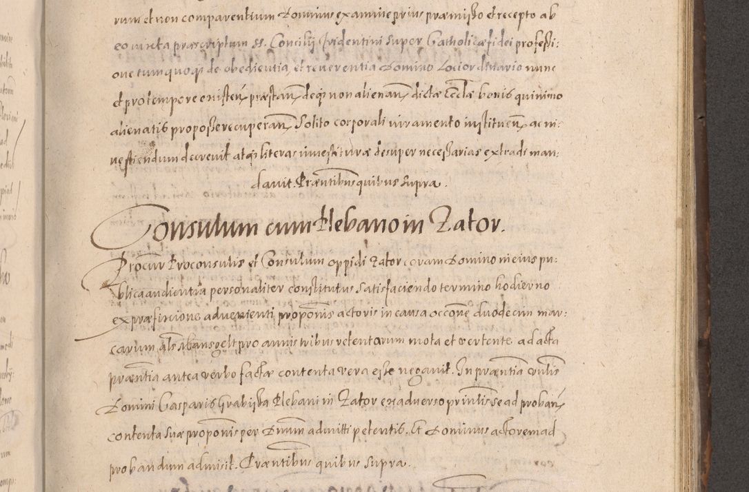 Zdjęcie nr 543 dla obiektu archiwalnego: Acta actorum causarum obligationum institutionum decretorum constitutionum quietationum resignationum cissionum et atiaru obsernationum tam indiciariarum quam extra indiciariarum coram Admodum Reverendo Domino Joanne Zerzynski Canonico Vicario in Spiritualibus et Officiali generali Cracoviensis ad Annum Domini Millesimum Sextentissimum Vigesimum Indictione tertia Pontificatus SSmi D. N. D. Pauli Divina pronidentia Papae V. foeliciter moderni anno ipsins subfelici regimine Diocesis Cracoviensis Illustrissimi ac Reverendissimi D. N. D. Martini Szyszkowski Deigratia Episcopus Cracoviensis Ducis Severiensis in continuantur.