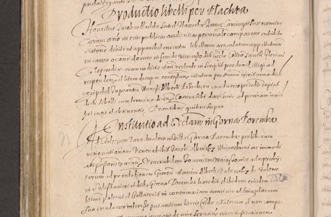 Zdjęcie nr 542 dla obiektu archiwalnego: Acta actorum causarum obligationum institutionum decretorum constitutionum quietationum resignationum cissionum et atiaru obsernationum tam indiciariarum quam extra indiciariarum coram Admodum Reverendo Domino Joanne Zerzynski Canonico Vicario in Spiritualibus et Officiali generali Cracoviensis ad Annum Domini Millesimum Sextentissimum Vigesimum Indictione tertia Pontificatus SSmi D. N. D. Pauli Divina pronidentia Papae V. foeliciter moderni anno ipsins subfelici regimine Diocesis Cracoviensis Illustrissimi ac Reverendissimi D. N. D. Martini Szyszkowski Deigratia Episcopus Cracoviensis Ducis Severiensis in continuantur.