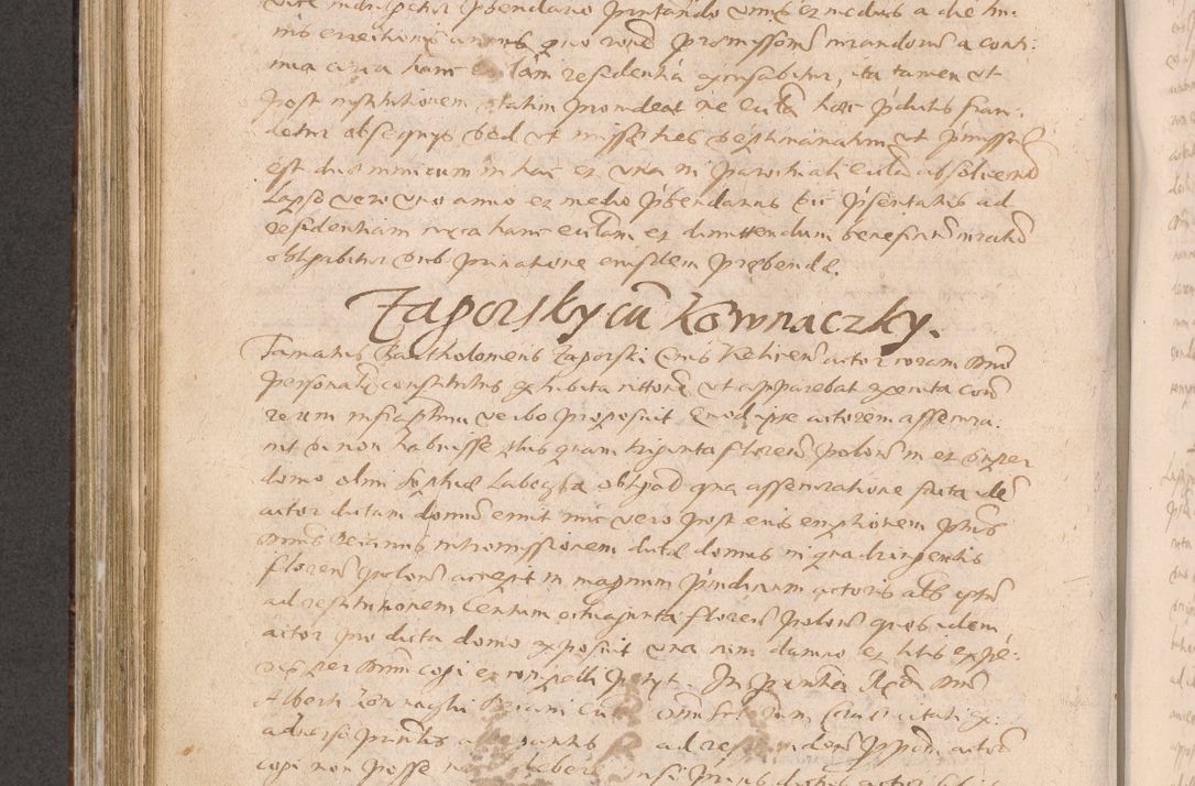 Zdjęcie nr 538 dla obiektu archiwalnego: Acta actorum causarum obligationum institutionum decretorum constitutionum quietationum resignationum cissionum et atiaru obsernationum tam indiciariarum quam extra indiciariarum coram Admodum Reverendo Domino Joanne Zerzynski Canonico Vicario in Spiritualibus et Officiali generali Cracoviensis ad Annum Domini Millesimum Sextentissimum Vigesimum Indictione tertia Pontificatus SSmi D. N. D. Pauli Divina pronidentia Papae V. foeliciter moderni anno ipsins subfelici regimine Diocesis Cracoviensis Illustrissimi ac Reverendissimi D. N. D. Martini Szyszkowski Deigratia Episcopus Cracoviensis Ducis Severiensis in continuantur.
