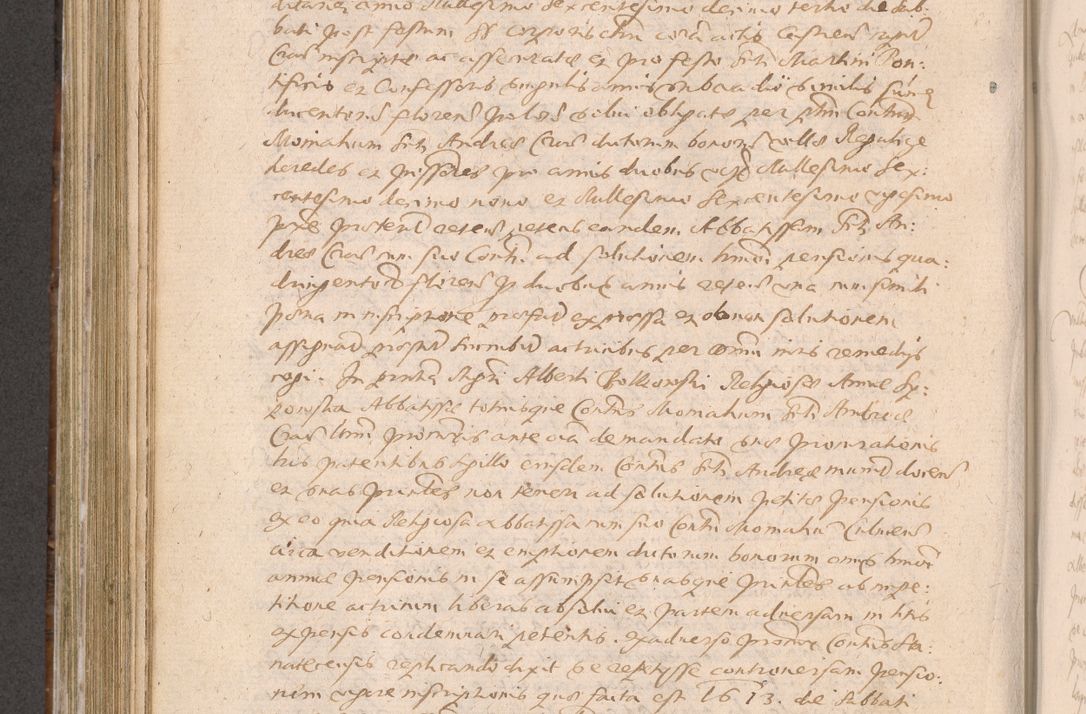 Zdjęcie nr 534 dla obiektu archiwalnego: Acta actorum causarum obligationum institutionum decretorum constitutionum quietationum resignationum cissionum et atiaru obsernationum tam indiciariarum quam extra indiciariarum coram Admodum Reverendo Domino Joanne Zerzynski Canonico Vicario in Spiritualibus et Officiali generali Cracoviensis ad Annum Domini Millesimum Sextentissimum Vigesimum Indictione tertia Pontificatus SSmi D. N. D. Pauli Divina pronidentia Papae V. foeliciter moderni anno ipsins subfelici regimine Diocesis Cracoviensis Illustrissimi ac Reverendissimi D. N. D. Martini Szyszkowski Deigratia Episcopus Cracoviensis Ducis Severiensis in continuantur.