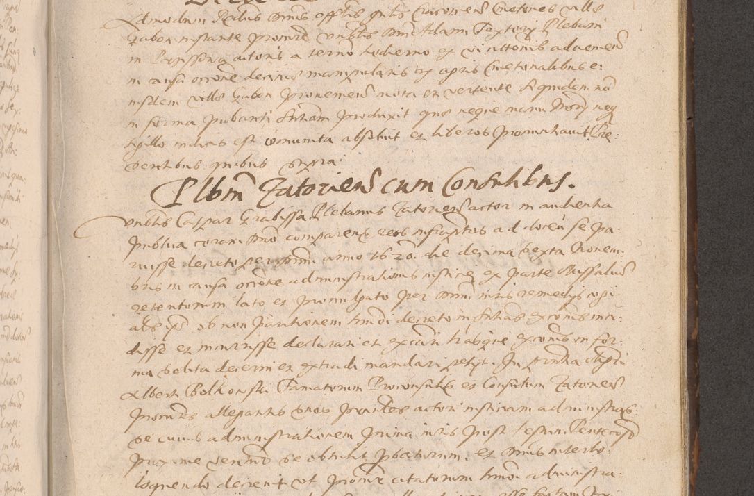 Zdjęcie nr 535 dla obiektu archiwalnego: Acta actorum causarum obligationum institutionum decretorum constitutionum quietationum resignationum cissionum et atiaru obsernationum tam indiciariarum quam extra indiciariarum coram Admodum Reverendo Domino Joanne Zerzynski Canonico Vicario in Spiritualibus et Officiali generali Cracoviensis ad Annum Domini Millesimum Sextentissimum Vigesimum Indictione tertia Pontificatus SSmi D. N. D. Pauli Divina pronidentia Papae V. foeliciter moderni anno ipsins subfelici regimine Diocesis Cracoviensis Illustrissimi ac Reverendissimi D. N. D. Martini Szyszkowski Deigratia Episcopus Cracoviensis Ducis Severiensis in continuantur.