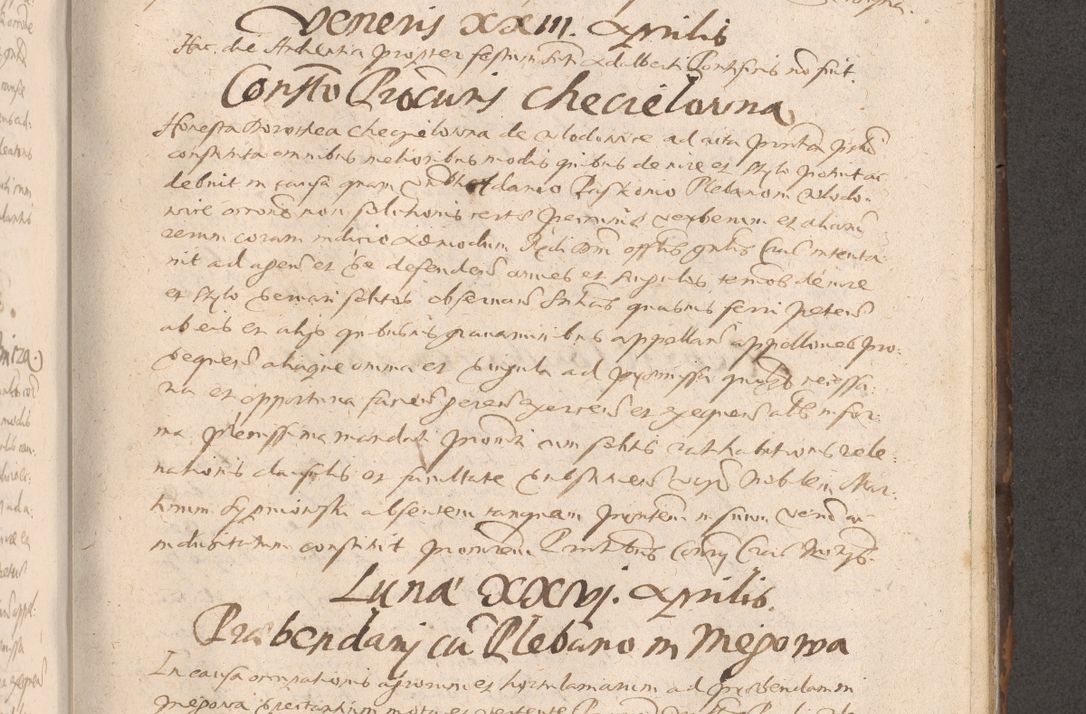 Zdjęcie nr 509 dla obiektu archiwalnego: Acta actorum causarum obligationum institutionum decretorum constitutionum quietationum resignationum cissionum et atiaru obsernationum tam indiciariarum quam extra indiciariarum coram Admodum Reverendo Domino Joanne Zerzynski Canonico Vicario in Spiritualibus et Officiali generali Cracoviensis ad Annum Domini Millesimum Sextentissimum Vigesimum Indictione tertia Pontificatus SSmi D. N. D. Pauli Divina pronidentia Papae V. foeliciter moderni anno ipsins subfelici regimine Diocesis Cracoviensis Illustrissimi ac Reverendissimi D. N. D. Martini Szyszkowski Deigratia Episcopus Cracoviensis Ducis Severiensis in continuantur.