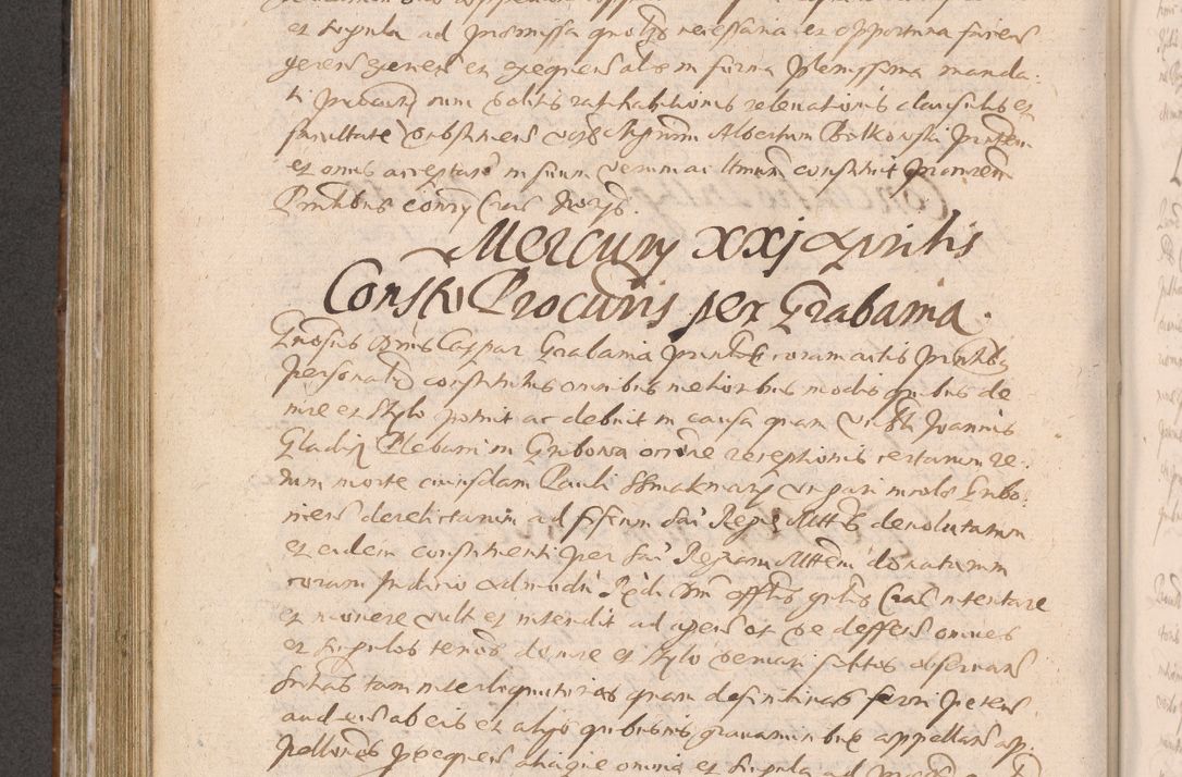 Zdjęcie nr 504 dla obiektu archiwalnego: Acta actorum causarum obligationum institutionum decretorum constitutionum quietationum resignationum cissionum et atiaru obsernationum tam indiciariarum quam extra indiciariarum coram Admodum Reverendo Domino Joanne Zerzynski Canonico Vicario in Spiritualibus et Officiali generali Cracoviensis ad Annum Domini Millesimum Sextentissimum Vigesimum Indictione tertia Pontificatus SSmi D. N. D. Pauli Divina pronidentia Papae V. foeliciter moderni anno ipsins subfelici regimine Diocesis Cracoviensis Illustrissimi ac Reverendissimi D. N. D. Martini Szyszkowski Deigratia Episcopus Cracoviensis Ducis Severiensis in continuantur.