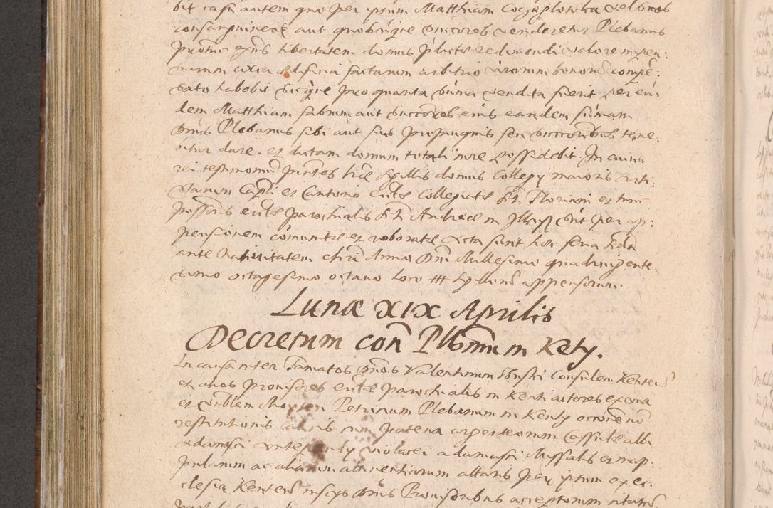 Zdjęcie nr 502 dla obiektu archiwalnego: Acta actorum causarum obligationum institutionum decretorum constitutionum quietationum resignationum cissionum et atiaru obsernationum tam indiciariarum quam extra indiciariarum coram Admodum Reverendo Domino Joanne Zerzynski Canonico Vicario in Spiritualibus et Officiali generali Cracoviensis ad Annum Domini Millesimum Sextentissimum Vigesimum Indictione tertia Pontificatus SSmi D. N. D. Pauli Divina pronidentia Papae V. foeliciter moderni anno ipsins subfelici regimine Diocesis Cracoviensis Illustrissimi ac Reverendissimi D. N. D. Martini Szyszkowski Deigratia Episcopus Cracoviensis Ducis Severiensis in continuantur.