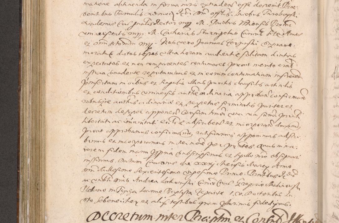 Zdjęcie nr 488 dla obiektu archiwalnego: Acta actorum causarum obligationum institutionum decretorum constitutionum quietationum resignationum cissionum et atiaru obsernationum tam indiciariarum quam extra indiciariarum coram Admodum Reverendo Domino Joanne Zerzynski Canonico Vicario in Spiritualibus et Officiali generali Cracoviensis ad Annum Domini Millesimum Sextentissimum Vigesimum Indictione tertia Pontificatus SSmi D. N. D. Pauli Divina pronidentia Papae V. foeliciter moderni anno ipsins subfelici regimine Diocesis Cracoviensis Illustrissimi ac Reverendissimi D. N. D. Martini Szyszkowski Deigratia Episcopus Cracoviensis Ducis Severiensis in continuantur.