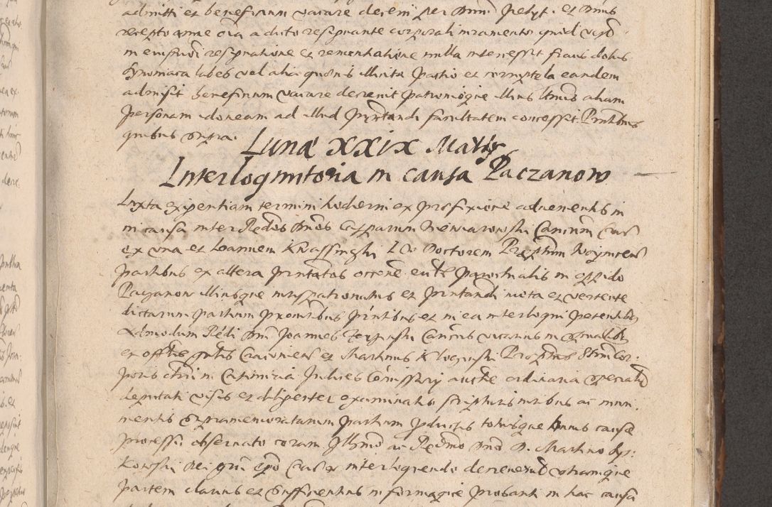 Zdjęcie nr 475 dla obiektu archiwalnego: Acta actorum causarum obligationum institutionum decretorum constitutionum quietationum resignationum cissionum et atiaru obsernationum tam indiciariarum quam extra indiciariarum coram Admodum Reverendo Domino Joanne Zerzynski Canonico Vicario in Spiritualibus et Officiali generali Cracoviensis ad Annum Domini Millesimum Sextentissimum Vigesimum Indictione tertia Pontificatus SSmi D. N. D. Pauli Divina pronidentia Papae V. foeliciter moderni anno ipsins subfelici regimine Diocesis Cracoviensis Illustrissimi ac Reverendissimi D. N. D. Martini Szyszkowski Deigratia Episcopus Cracoviensis Ducis Severiensis in continuantur.