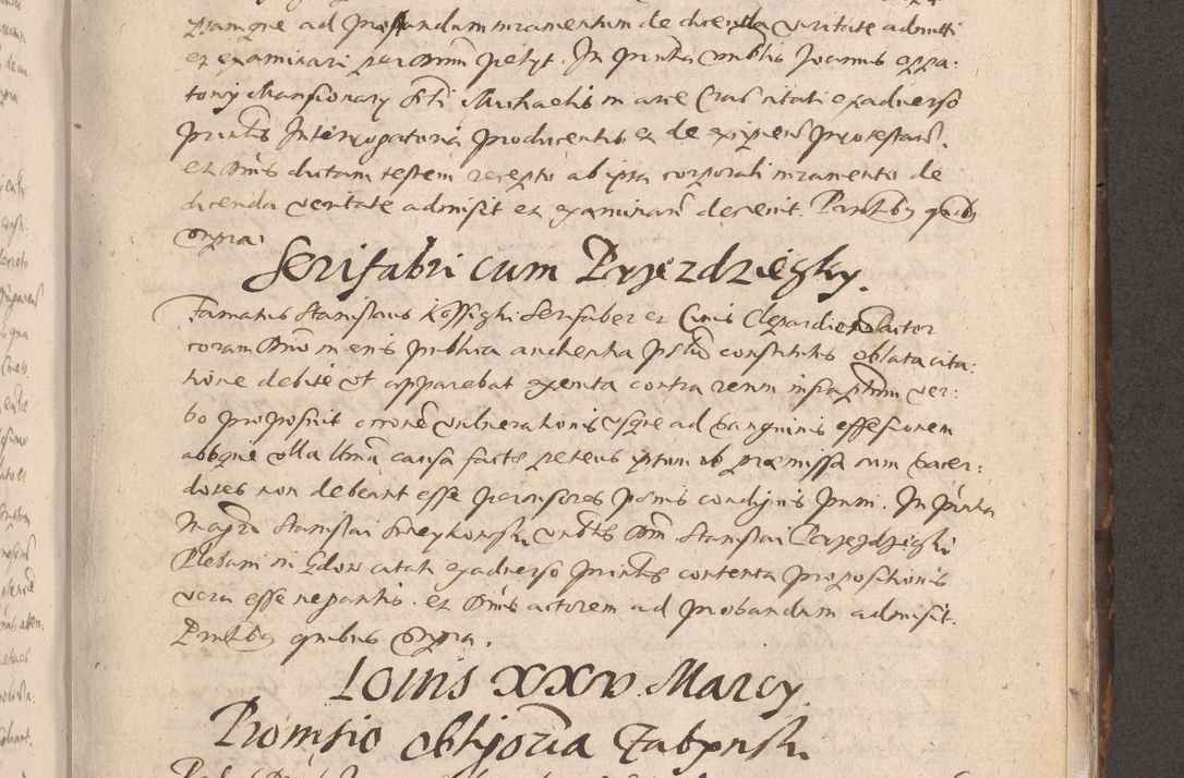 Zdjęcie nr 469 dla obiektu archiwalnego: Acta actorum causarum obligationum institutionum decretorum constitutionum quietationum resignationum cissionum et atiaru obsernationum tam indiciariarum quam extra indiciariarum coram Admodum Reverendo Domino Joanne Zerzynski Canonico Vicario in Spiritualibus et Officiali generali Cracoviensis ad Annum Domini Millesimum Sextentissimum Vigesimum Indictione tertia Pontificatus SSmi D. N. D. Pauli Divina pronidentia Papae V. foeliciter moderni anno ipsins subfelici regimine Diocesis Cracoviensis Illustrissimi ac Reverendissimi D. N. D. Martini Szyszkowski Deigratia Episcopus Cracoviensis Ducis Severiensis in continuantur.