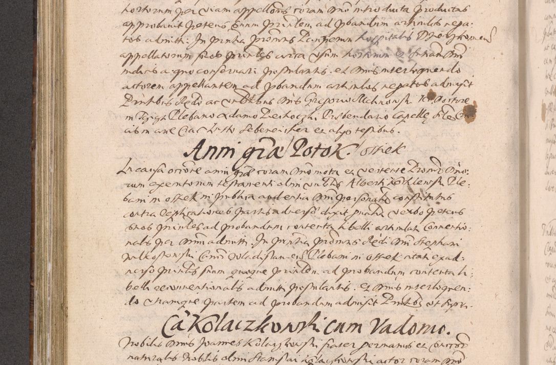 Zdjęcie nr 418 dla obiektu archiwalnego: Acta actorum causarum obligationum institutionum decretorum constitutionum quietationum resignationum cissionum et atiaru obsernationum tam indiciariarum quam extra indiciariarum coram Admodum Reverendo Domino Joanne Zerzynski Canonico Vicario in Spiritualibus et Officiali generali Cracoviensis ad Annum Domini Millesimum Sextentissimum Vigesimum Indictione tertia Pontificatus SSmi D. N. D. Pauli Divina pronidentia Papae V. foeliciter moderni anno ipsins subfelici regimine Diocesis Cracoviensis Illustrissimi ac Reverendissimi D. N. D. Martini Szyszkowski Deigratia Episcopus Cracoviensis Ducis Severiensis in continuantur.